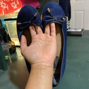 Suede Blue Heeled Pumps